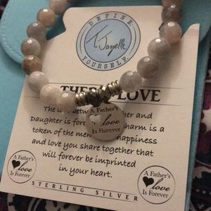 Bead gemstone bracelet T Jazelle Fathers Love
